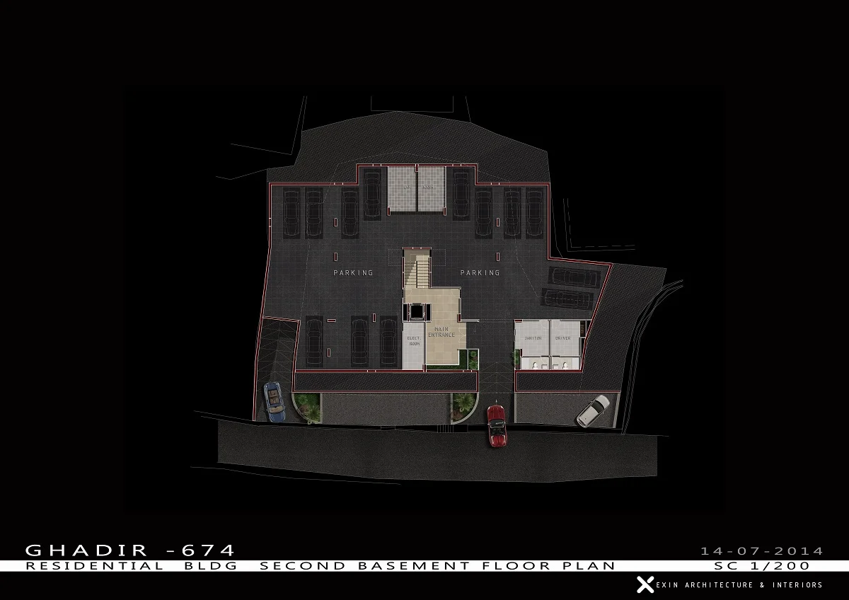 Second Basement Floor Plan